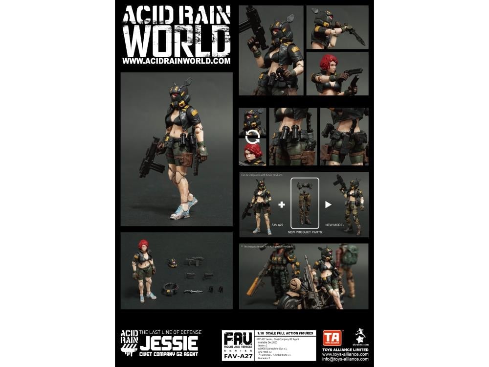 Acid Rain FAV-A27 Civet Company G2 Agent Jessie Action Figure Gallery Image 7