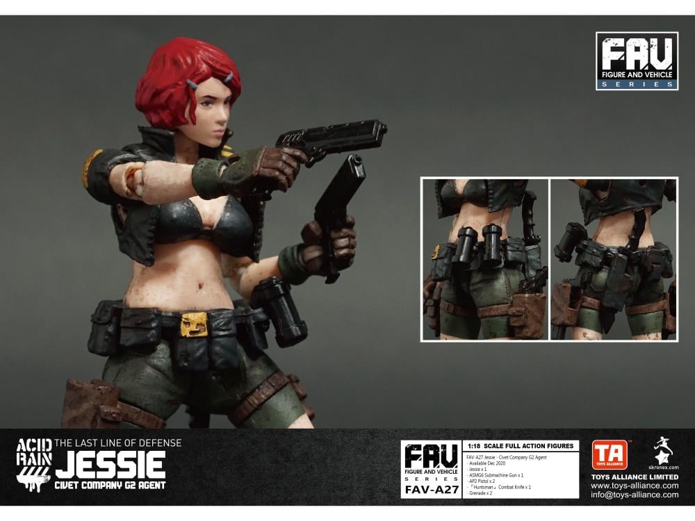Acid Rain FAV-A27 Civet Company G2 Agent Jessie Action Figure Gallery Image 3