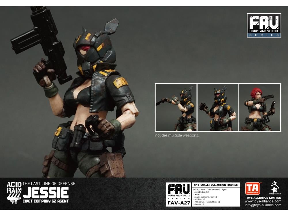 Acid Rain FAV-A27 Civet Company G2 Agent Jessie Action Figure Gallery Image 6