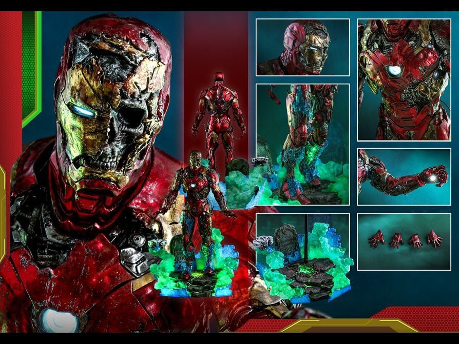Spider-Man: Far From Home MMS580 Mysterio's Iron Man Illusion 1/6th Scale Collectible Figure Gallery Image 16