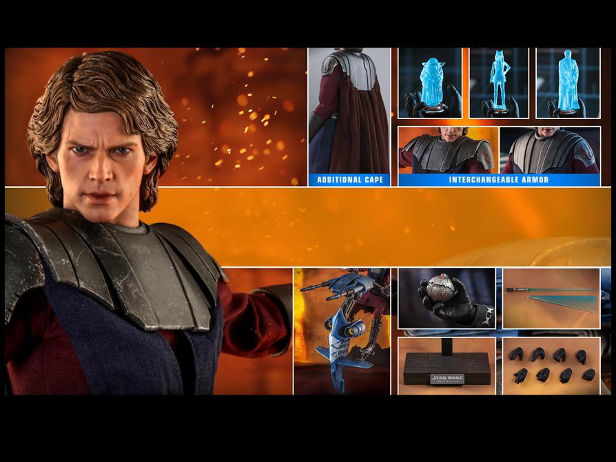 Star Wars: The Clone Wars TMS020 Anakin Skywalker and STAP 1/6 Scale Figure Gallery Image 20