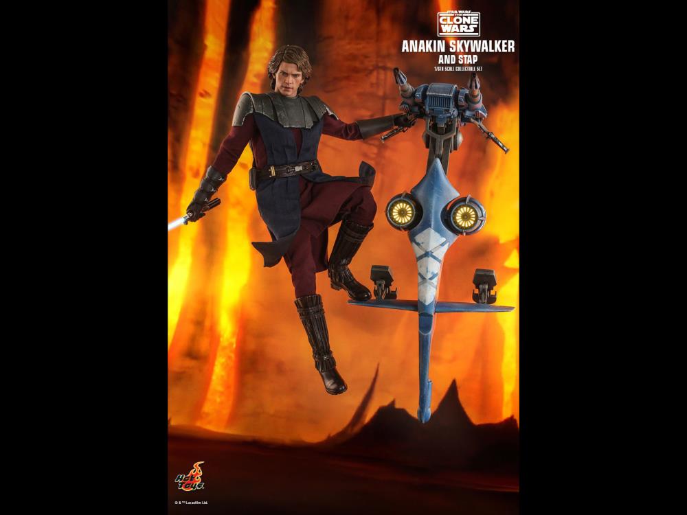 Star Wars: The Clone Wars TMS020 Anakin Skywalker and STAP 1/6 Scale Figure Gallery Image 4
