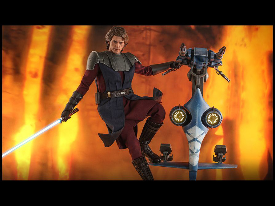 Star Wars: The Clone Wars TMS020 Anakin Skywalker and STAP 1/6 Scale Figure Gallery Image 9