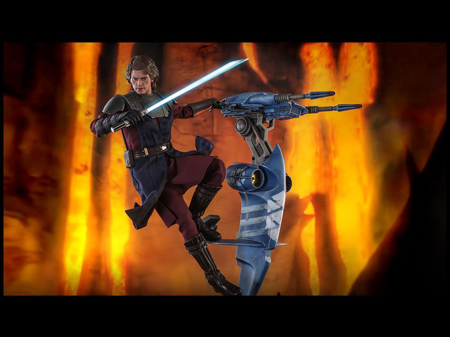 Star Wars: The Clone Wars TMS020 Anakin Skywalker and STAP 1/6 Scale Figure Gallery Image 12