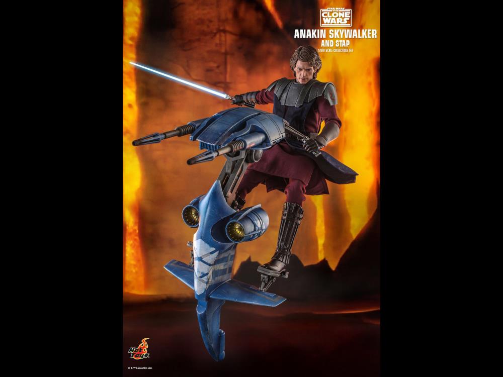 Star Wars: The Clone Wars TMS020 Anakin Skywalker and STAP 1/6 Scale Figure Gallery Image 8