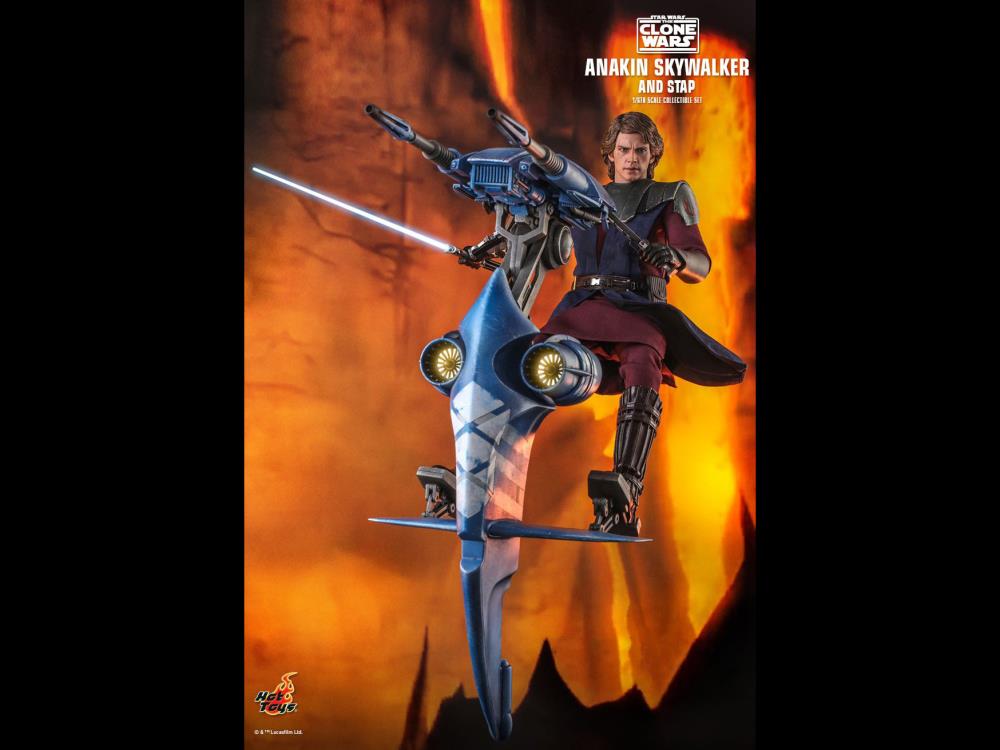 Star Wars: The Clone Wars TMS020 Anakin Skywalker and STAP 1/6 Scale Figure Gallery Image 7