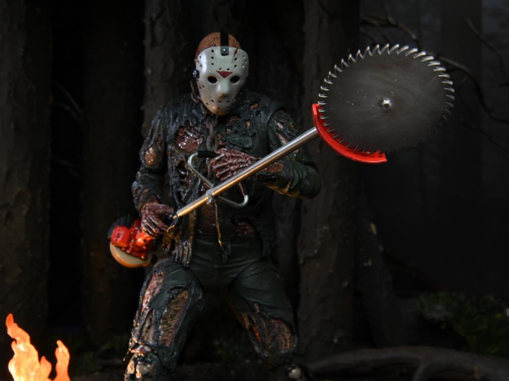 NECA- Ultimate Part 4 Jason Game, Colore A, 18 cm, 39716