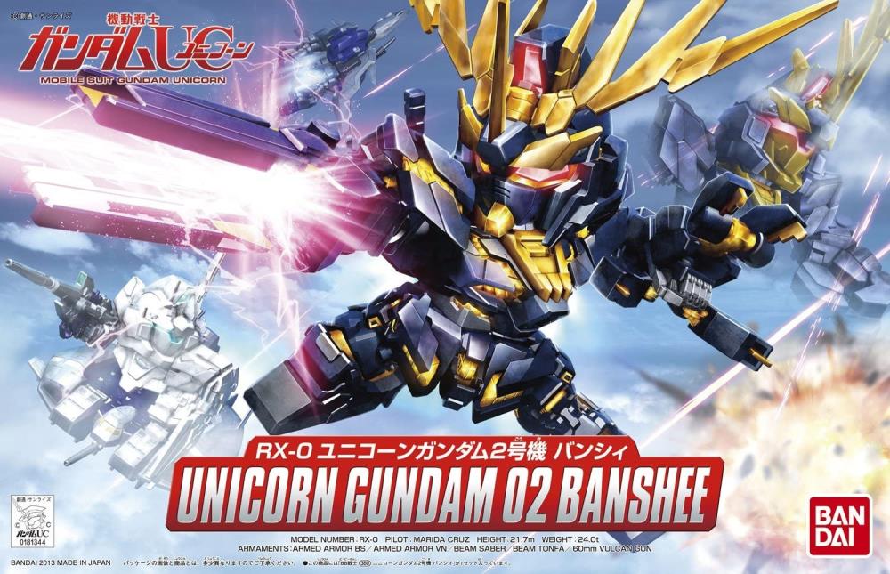 Mobile Suit Gundam Unicorn BB Senshi Unicorn Gundam 02 Banshee Model Kit Gallery Image 7
