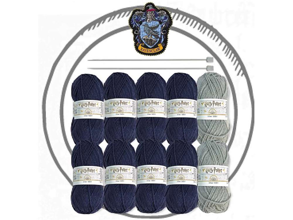 Harry Potter Ravenclaw Scarf Knitting Kit Gallery Image 4