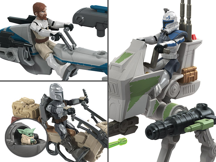 Star Wars Mission Fleet Expedition Class Set of 3 Vehicles with Figures Gallery Image 1