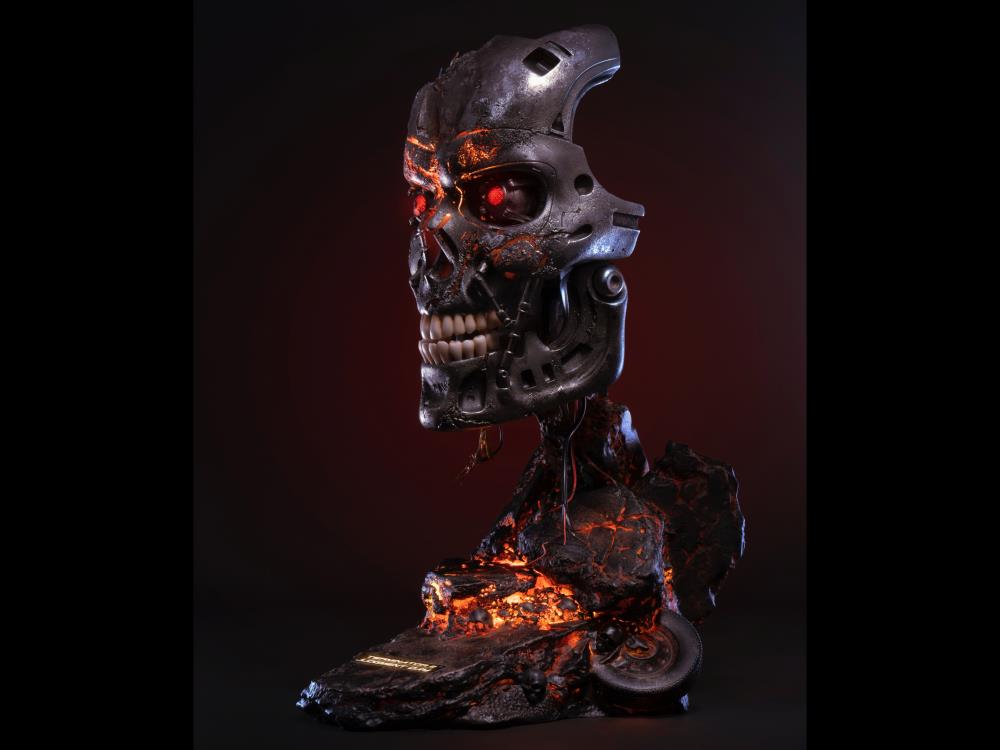 Terminator 2 T-800 Battle Damaged Limited Edition Art Mask Gallery Image 7