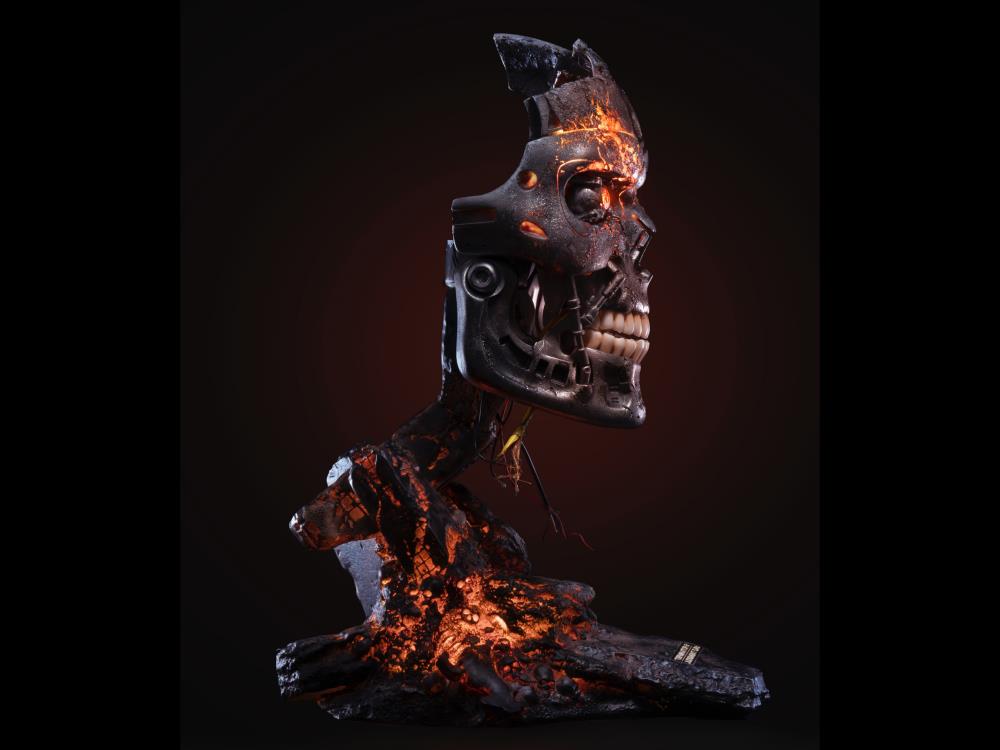 Terminator 2 T-800 Battle Damaged Limited Edition Art Mask Gallery Image 5