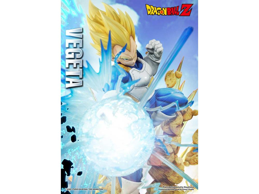 Dragon Ball Z Mega Premium Masterline Super Saiyan Vegeta 1/4 Scale Statue (With Bonus) Gallery Image 9