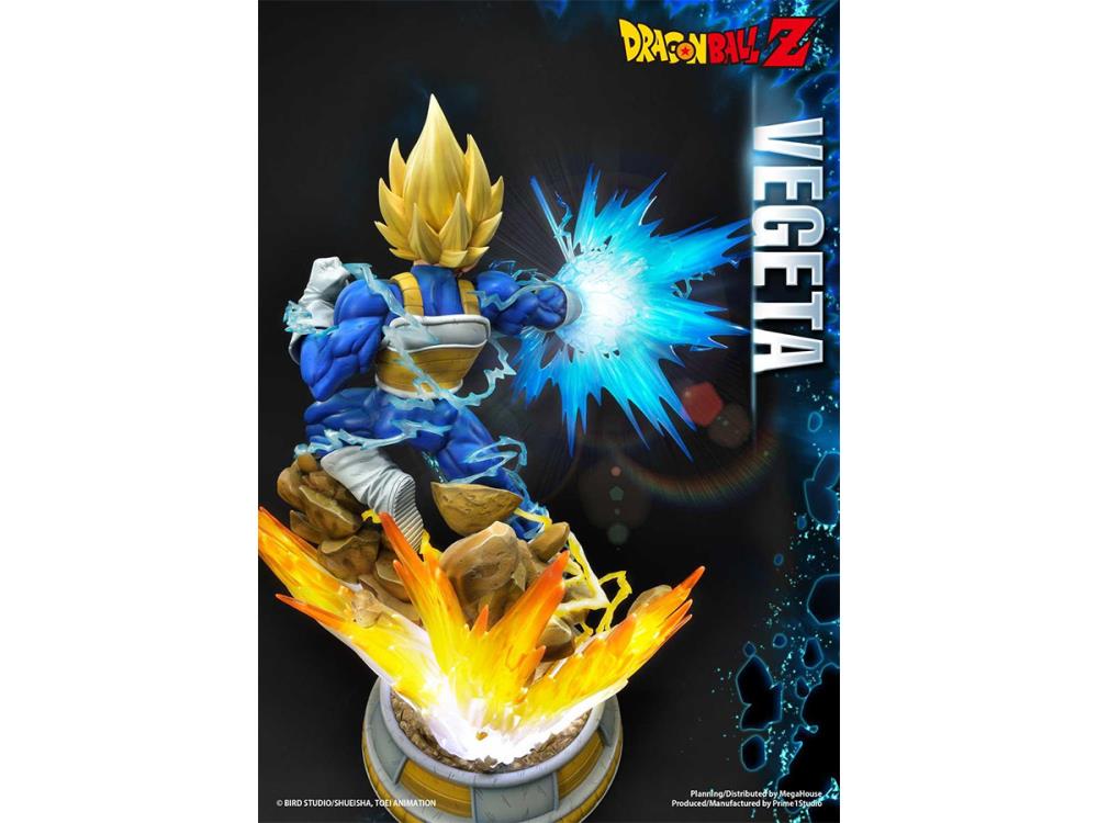 Dragon Ball Z Mega Premium Masterline Super Saiyan Vegeta 1/4 Scale Statue (With Bonus) Gallery Image 24