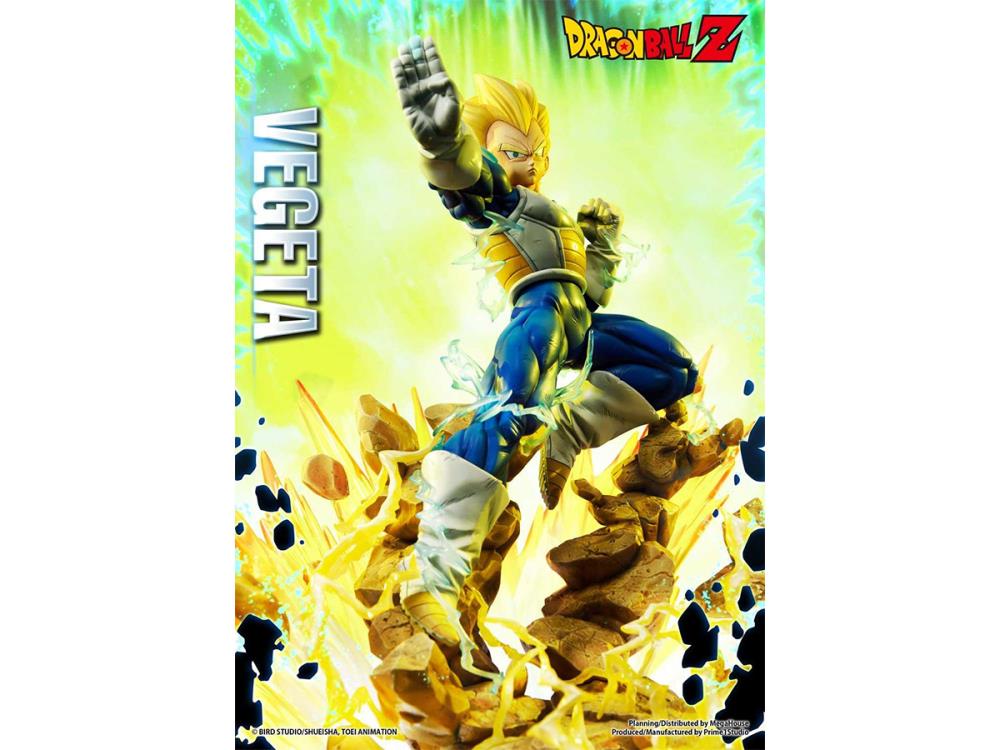 Dragon Ball Z Mega Premium Masterline Super Saiyan Vegeta 1/4 Scale Statue (With Bonus) Gallery Image 8
