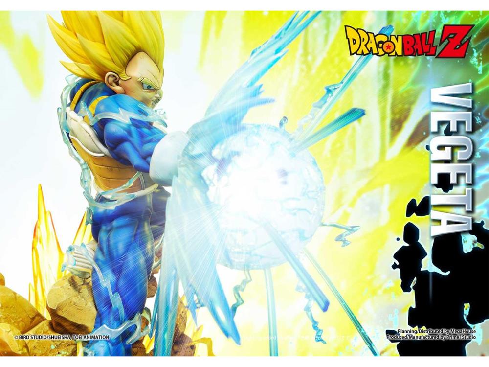 Dragon Ball Z Mega Premium Masterline Super Saiyan Vegeta 1/4 Scale Statue (With Bonus) Gallery Image 16