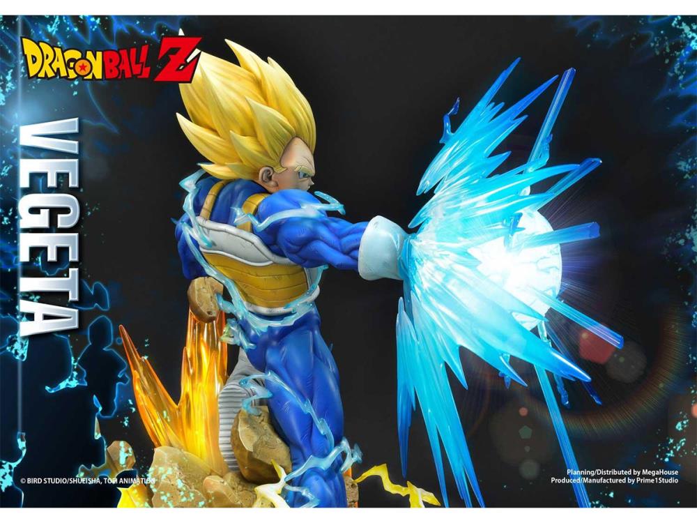 Dragon Ball Z Mega Premium Masterline Super Saiyan Vegeta 1/4 Scale Statue (With Bonus) Gallery Image 7
