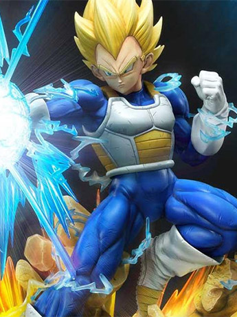 Dragon Ball Z Mega Premium Masterline Super Saiyan Vegeta 1/4 Scale Statue (With Bonus) Gallery Image 2