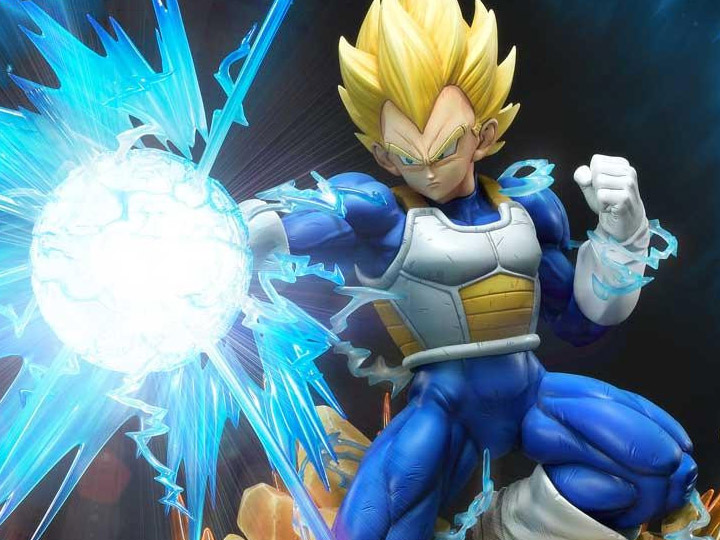Dragon Ball Z Mega Premium Masterline Super Saiyan Vegeta 1/4 Scale Statue (With Bonus) Gallery Image 1
