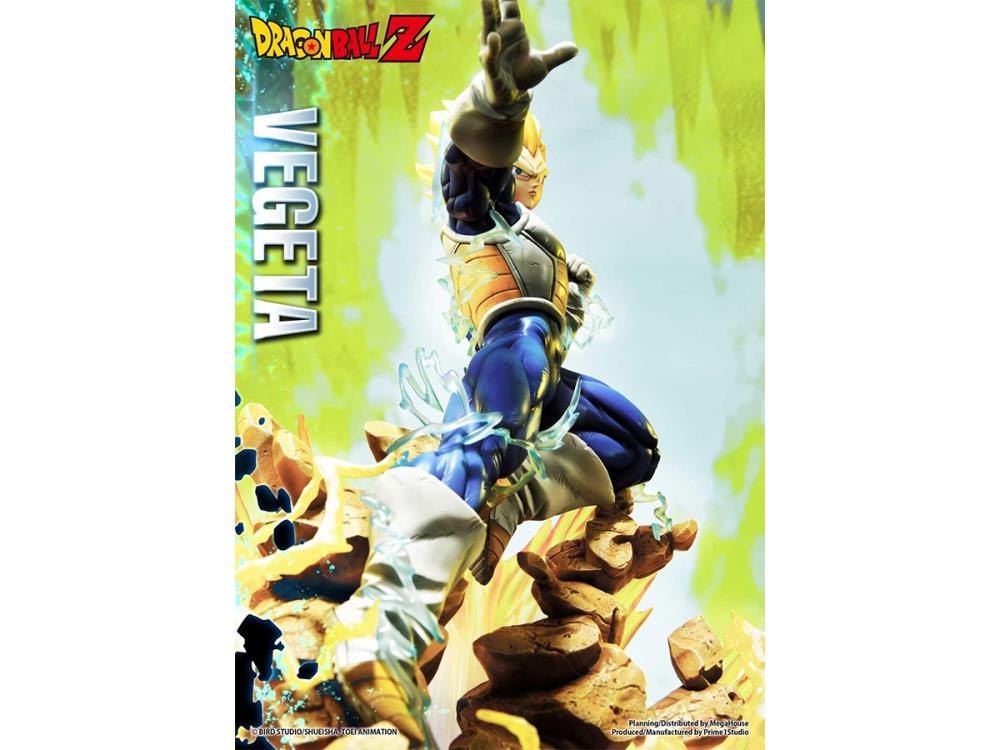 Dragon Ball Z Mega Premium Masterline Super Saiyan Vegeta 1/4 Scale Statue (With Bonus) Gallery Image 12