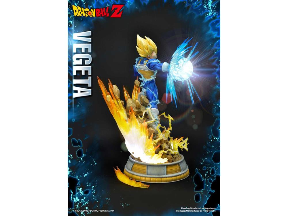 Dragon Ball Z Mega Premium Masterline Super Saiyan Vegeta 1/4 Scale Statue (With Bonus) Gallery Image 4