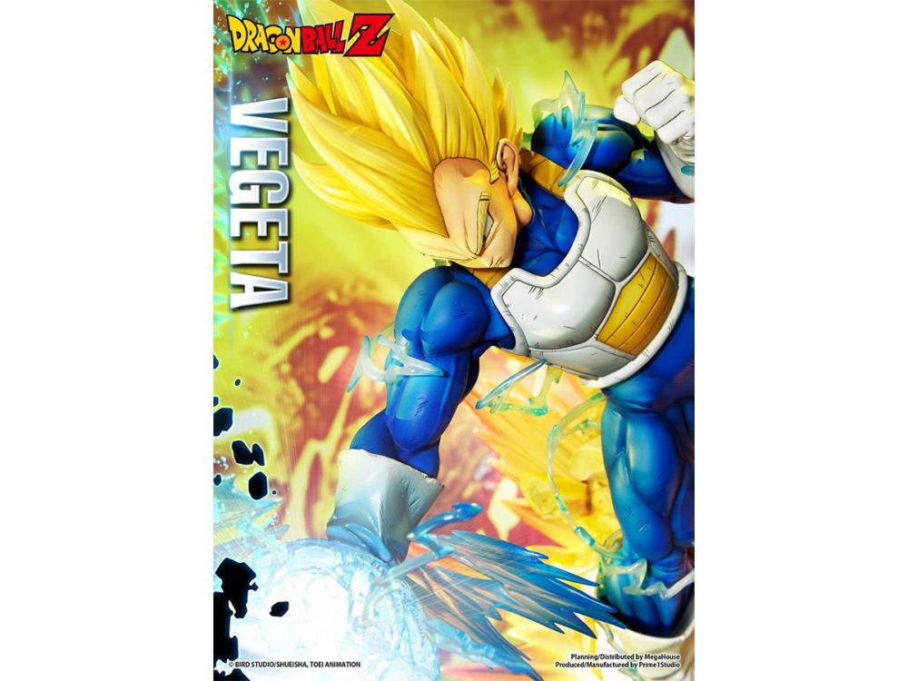 Dragon Ball Z Mega Premium Masterline Super Saiyan Vegeta 1/4 Scale Statue (With Bonus) Gallery Image 10