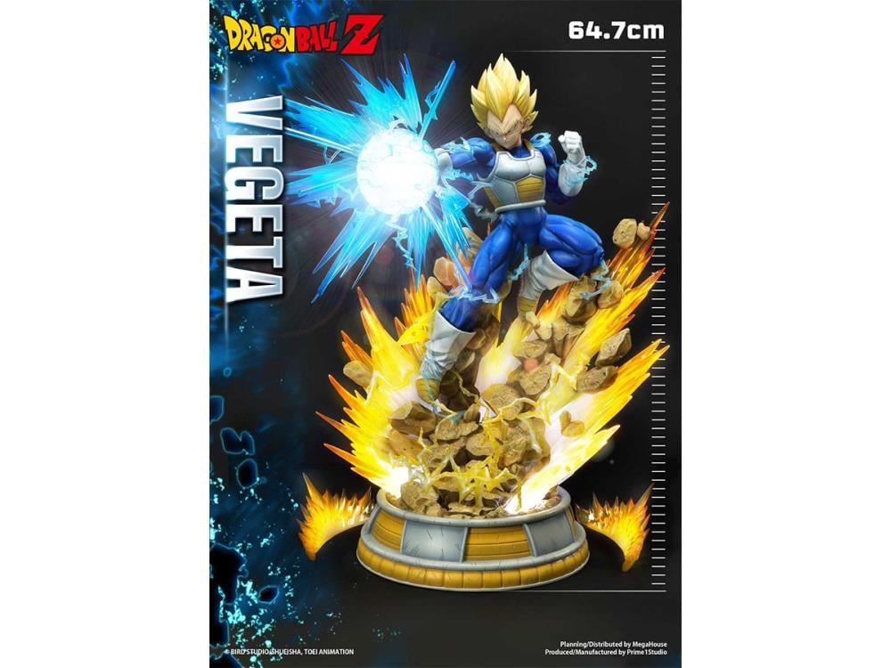 Dragon Ball Z Mega Premium Masterline Super Saiyan Vegeta (Deluxe Ver.) 1/4 Scale Statue Gallery Image 6