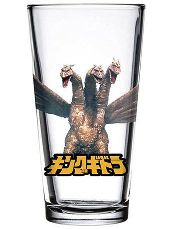 King Ghidorah Toon Tumblers Pint Glass Gallery Image 2