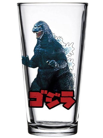 Godzilla Figure Toon Tumblers Pint Glass Gallery Image 2