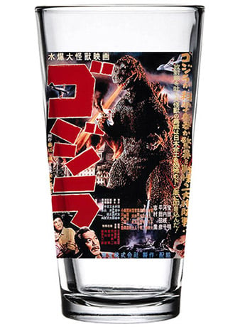 Godzilla Poster (Ver.1) Toon Tumblers Pint Glass Gallery Image 2
