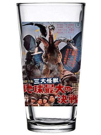 Godzilla Poster (Ver.3) Toon Tumbler Pint Glass Gallery Image 2