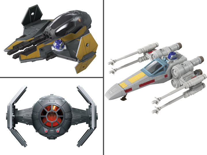 Star Wars Mission Fleet Stellar Class Set of 3 Vehicles with Figures Gallery Image 1