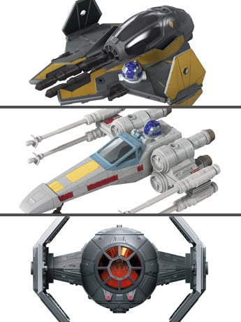 Star Wars Mission Fleet Stellar Class Set of 3 Vehicles with Figures Gallery Image 2