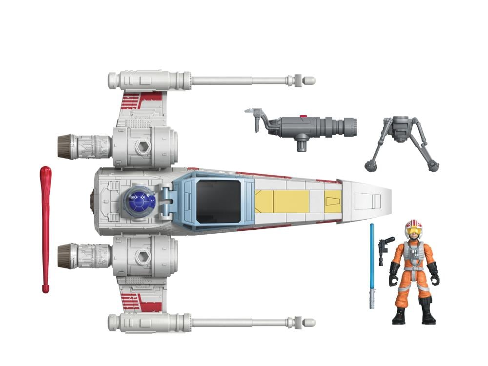 Star Wars Mission Fleet Stellar Class Luke Skywalker X-Wing Fighter Set Gallery Image 8
