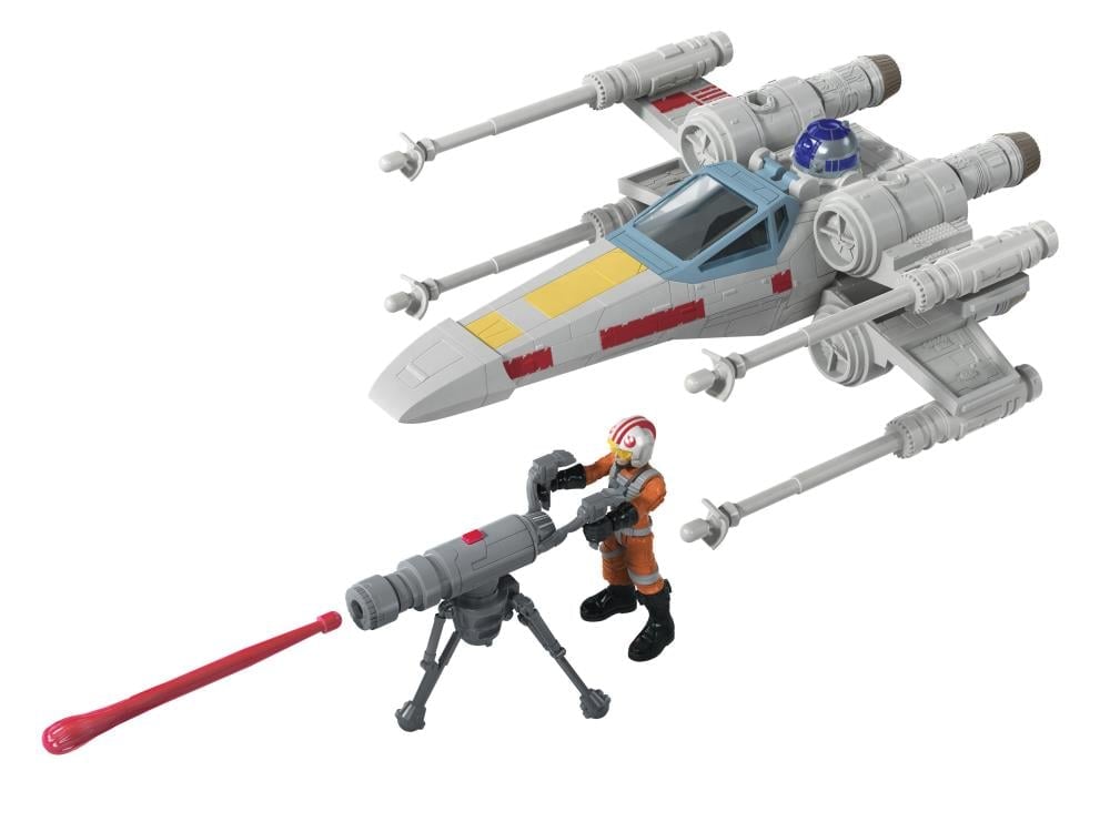 Star Wars Mission Fleet Stellar Class Luke Skywalker X-Wing Fighter Set Gallery Image 7