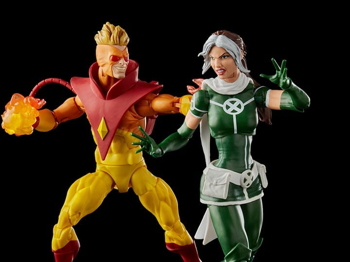 X-Men 20th Anniversary Marvel Legends Rogue & Pyro Action Figure Two-Pack Gallery Image 1