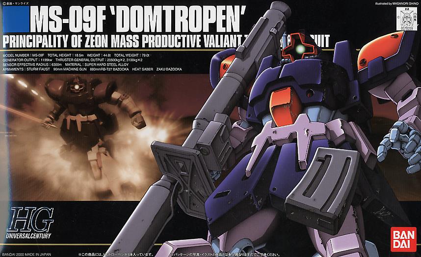 Mobile Suit Gundam 0083: Stardust Memory HGUC MS-09F Dom Tropen 1/144 Scale Model Kit Gallery Image 4