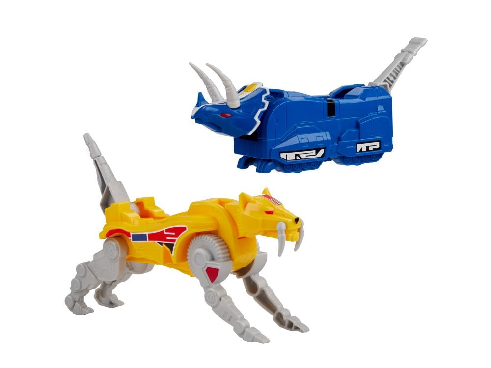 Mighty Morphin Power Rangers Dino Zords Set of 5 Figures Gallery Image 7