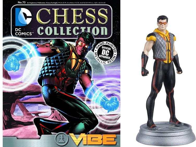 DC Superhero Chess Figure Collection #73 - Vibe White Pawn Gallery Image 1