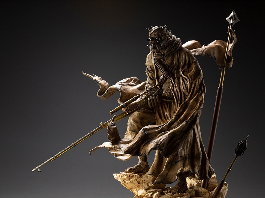 Star Wars ArtFX Artist Series Tusken Raider (Barbaric Desert Tribe) Statue Gallery Image 19