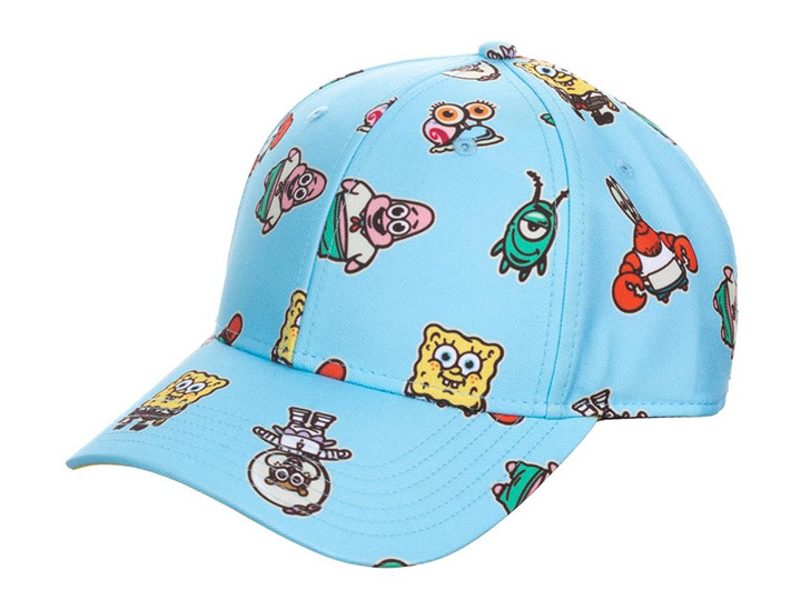 Spongebob Movie All Over Print Snapback Hat Gallery Image 1