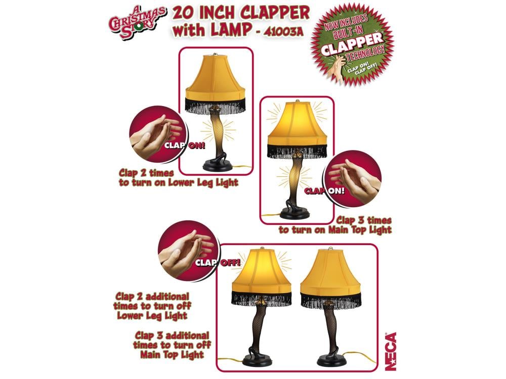 A Christmas Story Deluxe Clapper With Leg Lamp Gallery Image 4