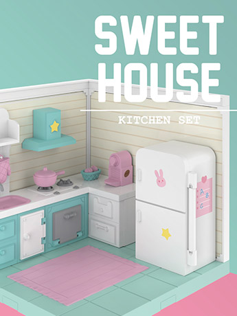 Pop Mart Sweet House Kitchen Display Set Gallery Image 2