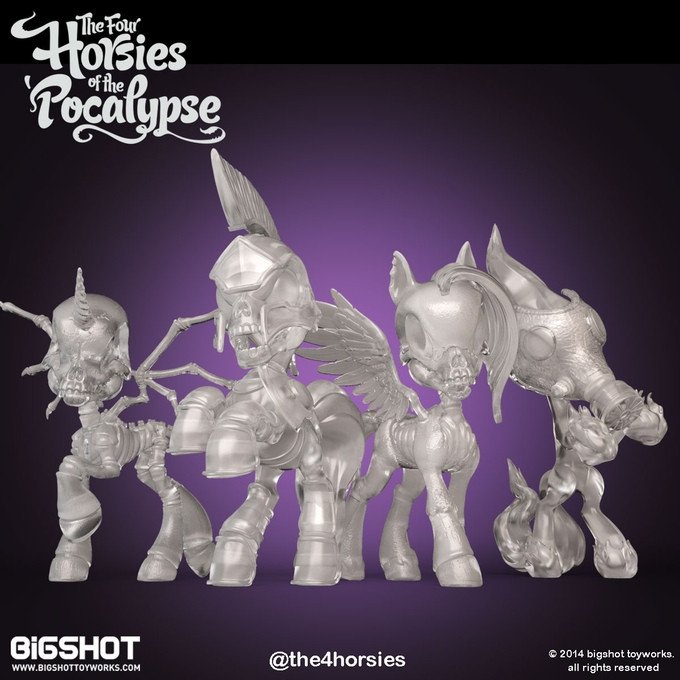 The Four Horsies of the 'Pocalypse Pocalypse Now (Spirit World Clear Edition) 4-Pack Gallery Image 3
