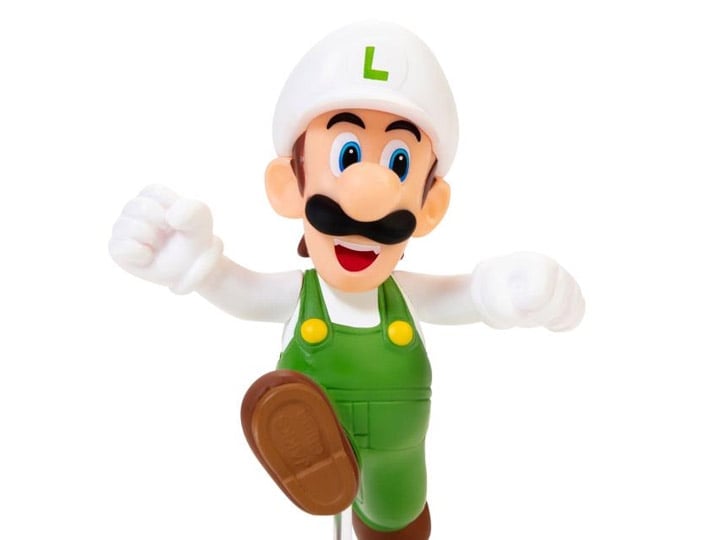 World of Nintendo Luigi (Fire Running) 2.5-Inch Scale Limited Articulation Figure Gallery Image 1