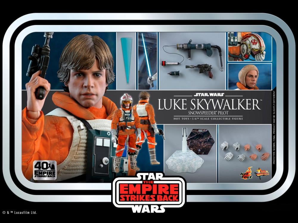 Star Wars: The Empire Strikes Back 40th Anniversary MMS585 Luke Skywalker 1/6 Scale Collectible Figure Gallery Image 23
