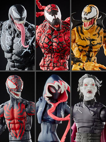 Venom Marvel Legends Wave 2 Set of 6 Action Figures (Venompool BAF) Gallery Image 2