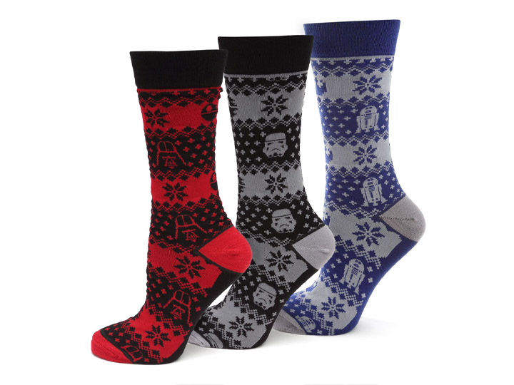 Star Wars Holiday Socks Three-Pack Gallery Image 1