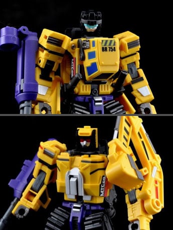 MTC-01A Yellow Giant Set A (Bulldozer & Excavator) Gallery Image 2