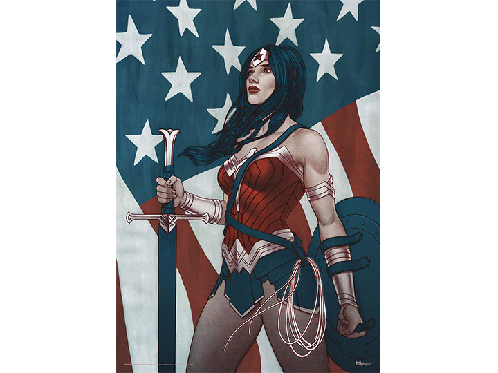 DC Comics Wonder Woman (Star Spangled Banner) MightyPrint Wall Art Gallery Image 1